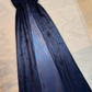 girlhomeshops-Navy Blue Formal Evening Gown With Delicate Beading Details, Long Chiffon Satin Fabric gh6111