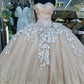 Pink sweetheart neck applique long prom dress evening gown quinceanera and formal dress gh943