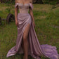 Off-the-Shoulder Beadings Sweetheart Mermaid Prom Dress Split  gh632