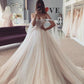 Ball Gown Sweetheart Tulle Beading Sleeveless Court Train Wedding Dresses gh1115