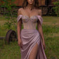 Off-the-Shoulder Beadings Sweetheart Mermaid Prom Dress Split  gh632