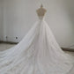 Beautiful Handmade Straps Lace Tulle Wedding Dress, Long Bridal Gown  gh435