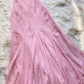 Pink spaghetti strap A-line long ball gown evening dress gh2927