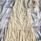 Yellow exquisite beaded spaghetti strap A-line chiffon long evening gown ball gown gh2933