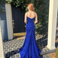 Blue Sequins Prom Dresses Long Party Dress Formal Dress gh2962