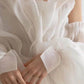 Girlhomeshops-White tulle fairy long floor-length wedding dress prom dress gh5391