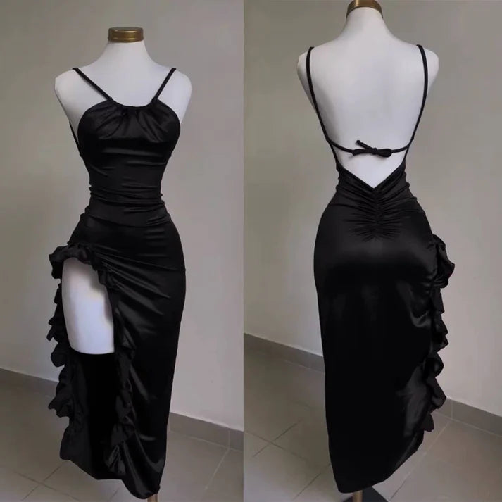 Purple Fashion Chic Suspender Long Elegant Sexy Bodycon Prom Dress Evening Gown Fashion Party Dress gh3449