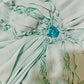 Mint Green vintage fashion one shoulder floral long chiffon prom dress evening dress Bridesmaids Dresses gh4432