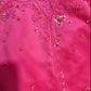 Robe de soirée longue en satin rose à fleurs et perles, élégante, robe de bal, robe de demoiselle d'honneur, gh4465