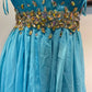 Blue Fashion Rhinestone Short Chiffon Homecoming Dress Birthday Party Dress gh4943