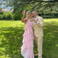 Pink Halter Fashion Halter Ruffled Tiered Ruffle Long Chiffon Tulle Ball Gown Evening Gown Party Dress gh3100