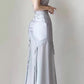 Silver Blue Vintage Fashion Elegant Exquisite Beading Mermaid Spaghetti Strap Satin Long Prom Gown Party Dress gh3684