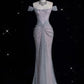 Gorgeous Mermaid Off Shoulder Sequined Long Ball Gown Formal Evening Gown Wedding Dress gh4380