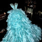 Blue Gorgeous Shining Elegant Long Graduation Dress Evening Dress gh6814