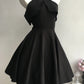 girlhomeshops-Black Strapless Simple Homecoming Chiffon Dress gh5739