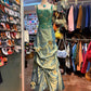 Green Gorgeous Fashion Vintage Delicate Floral Beaded Sequins Elegant Long Satin Ball Gown Evening Gown Party Dress gh4140