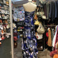 Blue Ink Painting Beaded Unique Fashion Retro Elegant Exquisite Long Ball Dress Evening Dress gh4216