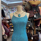 Vintage Blue Long Evening Dress gh6760