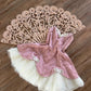 Pink New Fashion Exquisite Floral Appliqué Dark Pattern Jacquard Short Satin Tulle Homecoming Dress Birthday Party Dress Cocktail Party Dress Evening Dress Prom Dress Evening Dress gh3966
