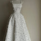 girlhomeshops- White Exquisite Pearl Embellishment Long Chiffon Prom Dress gh6212