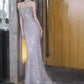 Girlhomeshops-Light Purple Fashion Beading Elegant Long Mermaid Slim Tulle Ball Gown Evening Dress gh5075