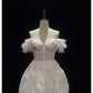 Girlhomeshops-Pink Sweet Sequin Short Tulle Homecoming Dress Birthday Party Dress gh5042