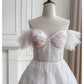 Girlhomeshops-Pink Sweet Sequin Short Tulle Homecoming Dress Birthday Party Dress gh5042