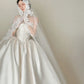 Girlhomeshops-White satin long elegant tulle wedding prom dress gh5435