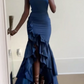 girlhomeshops-Blue/Wine Red/Yellow/Purple Long Chiffon Ruffle Prom Dress Graduation Dress gh5929