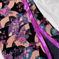 Sexy Long Black Dress with Fan Print, Spaghetti Straps, Fitted Waist & Bodycon Skirt, Prom & Evening Party Gown gh8521