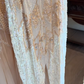 Ivory Gold Gatsby Vintage Mermaid Evening Gown, Beaded Tassel Neck Cutout Deep V Cap Sleeve Sequin Beaded Embroidery Formal Party Dress gh9068