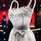 girlhomeshops--White Gorgeous Exquisite Beaded Shiny Tulle Short Princess Elegant Formal Homecoming Dress Hoco Dress gh5601
