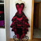 Burgundy Vintage Elegant Lace Short Ruffle Homecoming Dress Prom Dress Party Dress gh4919