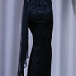 ✨Girlhomeshops-Black Halter Lace Prom Gown Ruched Sweetheart Mermaid Evening Dress with Rhinestone gh10079