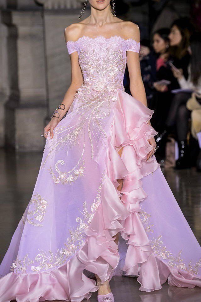 ✨Girlhomeshops-Off Shoulder Ombre Beaded Asymmetric Ruffle Prom Dress gh10200