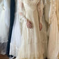 girlhomeshops-Long-Sleeved Dress, Retro Half-High Collar, Elegant Long Exquisite Lace Tulle Wedding Dress gh5854