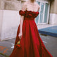 Pink Fashion Unique Rose Lace Neckline Long A-Line long Satin Prom Dress Evening Gown Party Dress gh3340