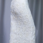 ✨Girlhomeshops-Ivory Halter 3D Floral Lace High Slit Mermaid Long Formal Dress gh10012