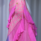 ✨Girlhomeshops-Fuchsia Printed Mermaid Evening Gown Halter Deep V Ruffle Chiffon gh10126