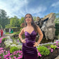 Purple/Blue Fashion Elegant Sweetheart Neck Strap Long Slim Satin Formal Prom Dress Evening Dress Party Dress Graduation Dress gh3468