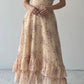 Girlhomeshops-Floral Ruffle Short Sleeve Long Chiffon Garden Party Dress Wedding Guest Dress gh5203