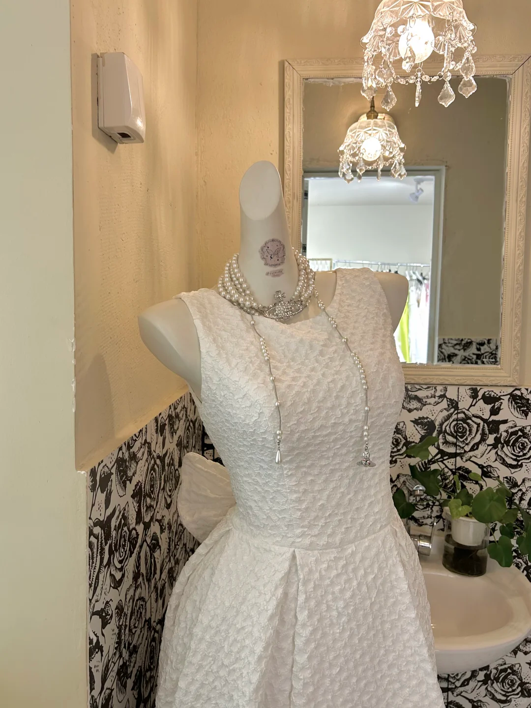 White Sleeveless Waist-Cinched Minimalist Slim Elegant Romantic Dress, Wedding Gown gh7670