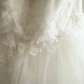 Strapless Ball Gown Wedding Dress, Sweetheart Neck Lace Embroidery 3D Floral Appliqué Two‑Layer Tulle Bridal Gown gh9123
