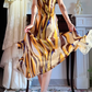 Vintage‑Abstract‑Oil‑Print‑Gown Strapless‑Bandeau Side‑Drawstring‑Ruched High‑Slit‑Ruffled‑Asymmetrical‑Hem Swirl‑Print‑Chiffon‑Fabric Boho‑Maxi‑Evening‑Party‑Dress gh8837