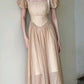 girlhomeshops--Custom dress simple long women's short-sleeved casual comfortable vacation long dress gh5708