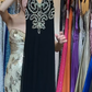 Black Halter Deep V Hand Beaded Rhinestone Chiffon Long Straight Evening Prom Dress gh9754
