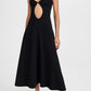 Girlhomeshops-Black elegant sexy long chiffon fashion prom dress party dress gh5154