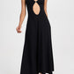 Girlhomeshops-Black elegant sexy long chiffon fashion prom dress party dress gh5154
