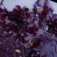 Halter Dusty Purple Long Evening Gown 3D Floral Appliques Shimmer Satin Pleated Formal Dress for Prom gh9536