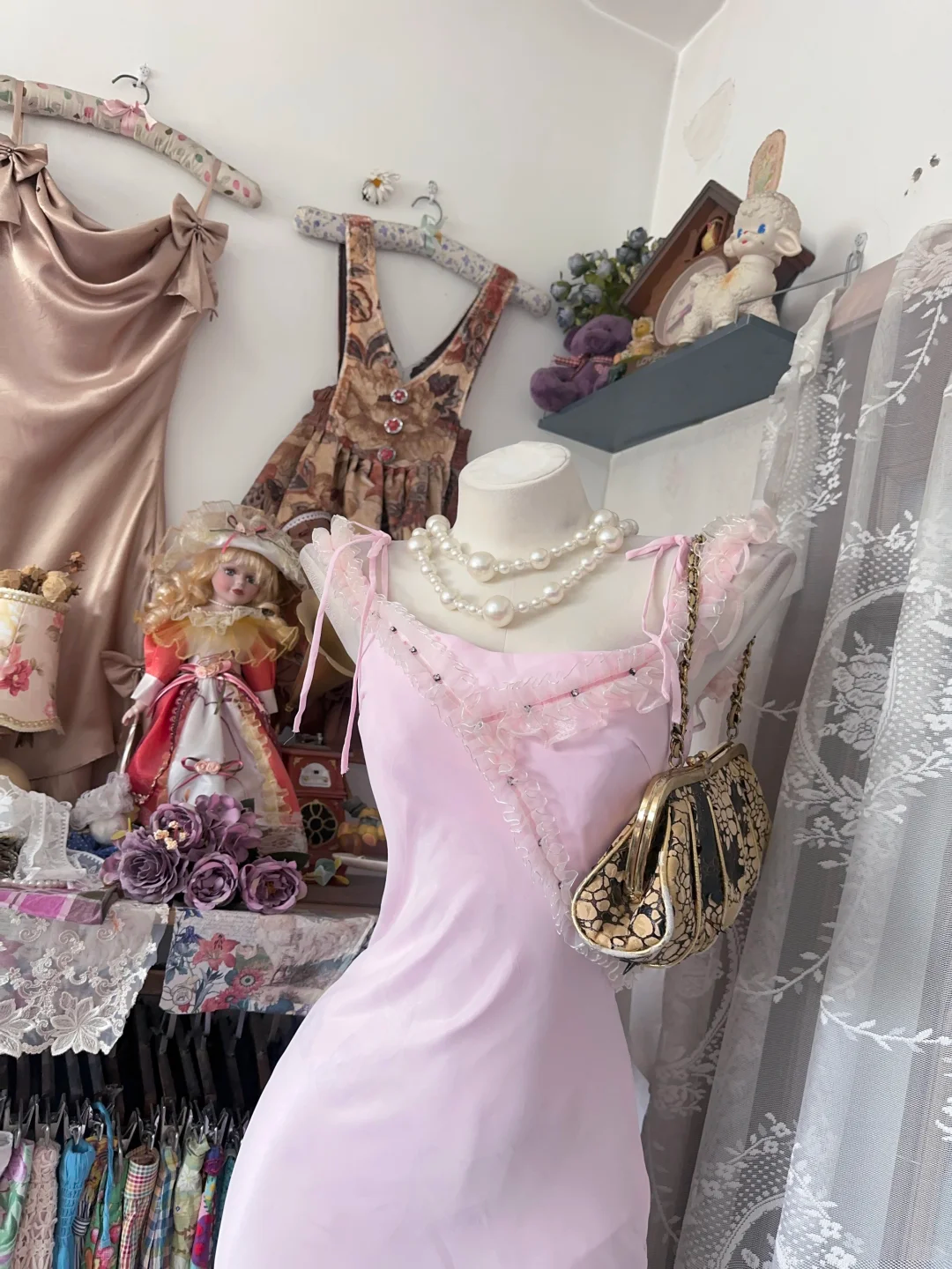 Sexy Vintage Blush Pink Spaghetti Strap Fitted Waist Slim Bodycon Prom & Evening Party Dress gh8487